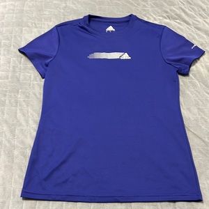 Adidas T-Shirt, Top, Royal Blue, Logo, Polyester, Size M